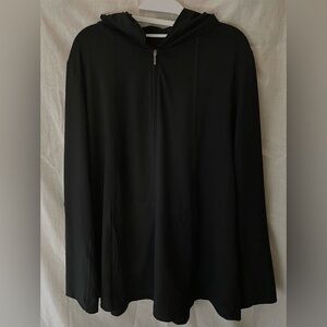 J. Jill - PureJill FIT Black Hooded Stretch Jacket (XL)